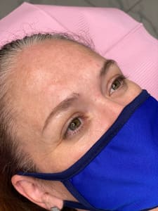 Eyebrow Tattoo result by Luxx Lab in Arlington, TX