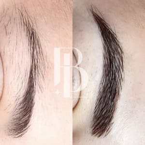 Eyebrow Tattoo result by Ly-Brows Beauty in Reston, VA