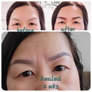 Eyebrow Tattoo result by Ly's Beauty Brows Studio, LLC in Plymouth, WI