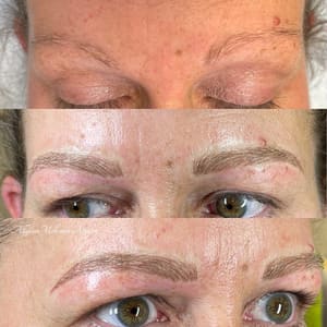 Eyebrow Tattoo result by Lyss Brow Artistry in Pontiac, MI