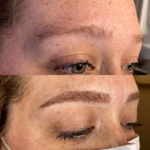 Eyebrow Tattoo result by Lyss Brow Artistry in Pontiac, MI