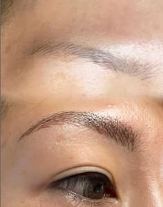 Eyebrow Tattoo result by M Beauty PMU Salon in Lomita, CA