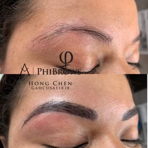 Eyebrow Tattoo result by M BEAUTY STUDIO (Eyelash Extensions,Waxing) in Cranston, RI