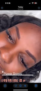 Eyebrow Tattoo result by M Lashes and Beauty - Lash Extension Microblading Eyebrow Facial Spa Katy Texas in Katy, TX