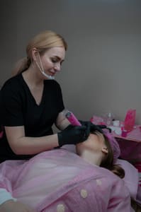 Eyebrow Tattoo result by Madame L Beauty LLC in Downers Grove, IL
