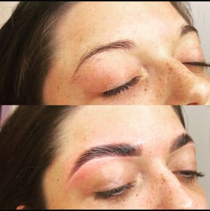 Eyebrow Tattoo result by Made by Mel Esthetics in Plantation, FL