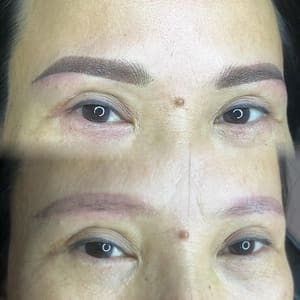 Eyebrow Tattoo result by Madison Beauty Care in Milledgeville, GA