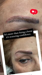 Eyebrow Tattoo result by Magic Touch FL LLC in Boynton Beach, FL