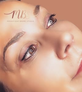 Eyebrow Tattoo result by Magnifique Brows Studio in Utica, MI