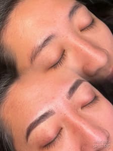 Eyebrow Tattoo result by Mahal Aesthetics in Asheville, NC