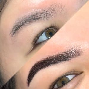 Eyebrow Tattoo result by Mahal Aesthetics in Asheville, NC
