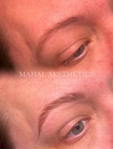 Eyebrow Tattoo result by Mahal Aesthetics in Asheville, NC