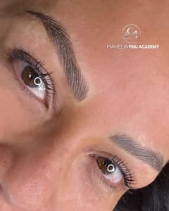 Eyebrow Tattoo result by Mahelia PMU Academy in Whittier, CA