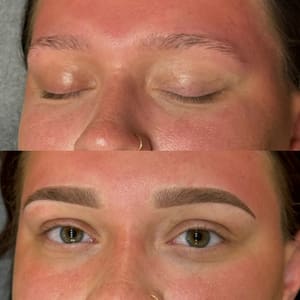 Eyebrow Tattoo result by Makayla Belle Cosmetic Tattoo in Easton, PA