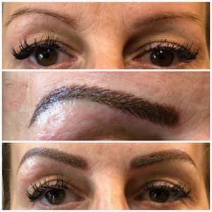 Eyebrow Tattoo result by Make Me Beautiful, LLC in Prince Frederick, MD