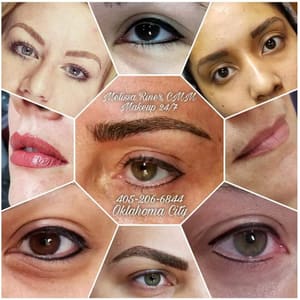 Eyebrow Tattoo result by Makeup 24/7 Permanent Cosmetics by Melissa Riner, CMM in Oklahoma City, OK