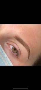 Eyebrow Tattoo result by Makeup Done Right in Lackawanna, NY