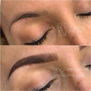 Eyebrow Tattoo result by Makeup Mau Loa in Tracy, CA