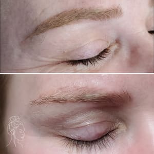 Eyebrow Tattoo result by Mandikim Permanent Makeup Artist in Virginia Beach, VA