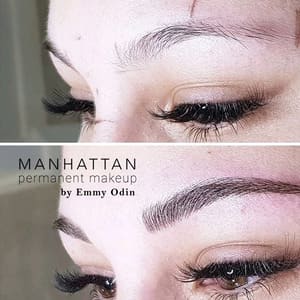 Eyebrow Tattoo result by Manhattan Permanent Makeup by Emmie Odin in Elmhurst, NY