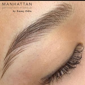 Eyebrow Tattoo result by Manhattan Permanent Makeup by Emmie Odin in Elmhurst, NY