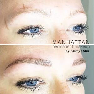 Eyebrow Tattoo result by Manhattan Permanent Makeup by Emmie Odin in Elmhurst, NY