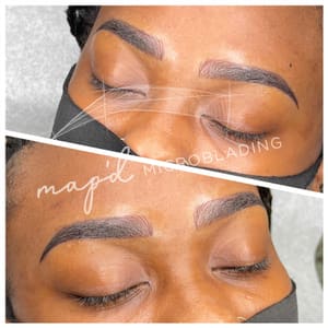 Eyebrow Tattoo result by MAP’d Microblading LLC in Angleton, TX