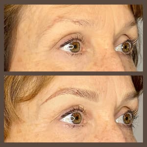 Eyebrow Tattoo result by Mariel Frank Microblading in Kalispell, MT