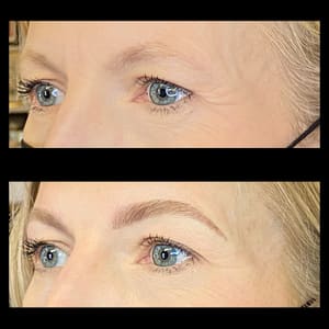 Eyebrow Tattoo result by Mariel Frank Microblading in Kalispell, MT