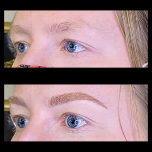 Eyebrow Tattoo result by Mariel Frank Microblading in Kalispell, MT