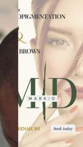 Eyebrow Tattoo result by MARK/D in Neenah, WI