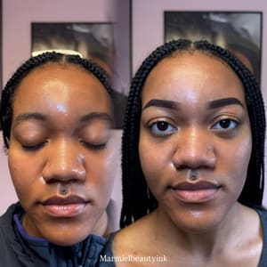 Eyebrow Tattoo result by Marmiel beauty ink in Balch Springs, TX