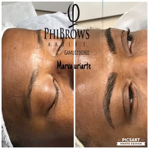 Eyebrow Tattoo result by Marvella Beauty & Microblading in Yuma, AZ