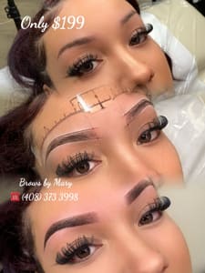 Eyebrow Tattoo result by Mary Brows & Lashes (Inside Hollywood Nails) in Campbell, CA