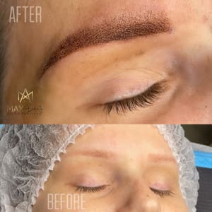 Eyebrow Tattoo result by MAX Beauty- Salon Services in Mcallen, TX