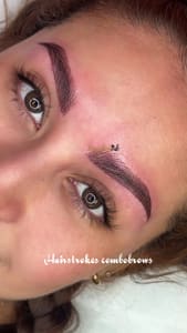 Eyebrow Tattoo result by Mayhielink Brows and Beauty in East Los Angeles, CA