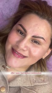 Eyebrow Tattoo result by Mayhielink Brows and Beauty in East Los Angeles, CA