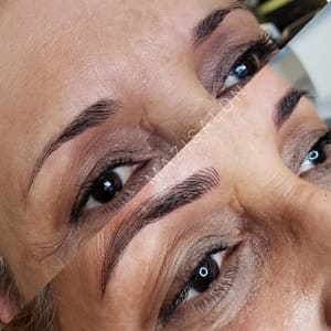 Eyebrow Tattoo result by Mazi Salon Hair & Permanent Makeup in Glendale, CA