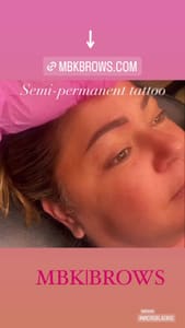 Eyebrow Tattoo result by MBK in Upland, CA