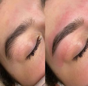 Eyebrow Tattoo result by MC Aesthetic Studio in Lafayette, LA
