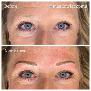 Eyebrow Tattoo result by Meadowlark PMU & Nanoblading Studio in Nixa, MO