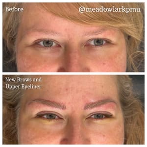 Eyebrow Tattoo result by Meadowlark PMU & Nanoblading Studio in Nixa, MO