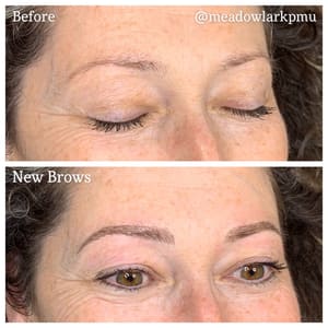 Eyebrow Tattoo result by Meadowlark PMU & Nanoblading Studio in Nixa, MO