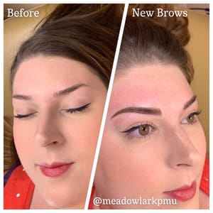 Eyebrow Tattoo result by Meadowlark PMU & Nanoblading Studio in Nixa, MO