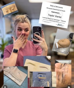 Eyebrow Tattoo result by Mechanix+Co The Ink Lounge in West St Paul, MN