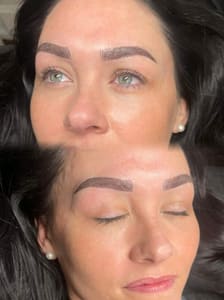 Eyebrow Tattoo result by Meches Beauty Lashes & Brows in Martinsville, VA