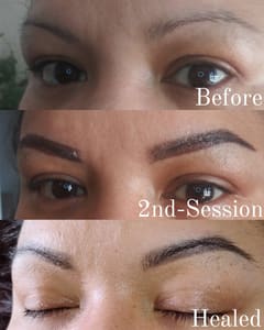 Eyebrow Tattoo result by Medusa's Vanity Aesthetics and Permanent Makeup in Albuquerque, NM