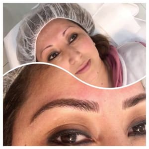 Eyebrow Tattoo result by Melania Kand Aesthetics in Fresh Meadows, NY