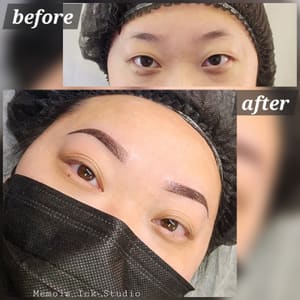 Eyebrow Tattoo result by Memoir Ink Studio in Sheboygan, WI