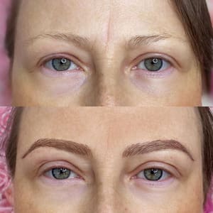 Eyebrow Tattoo result by Meraki- Permanent Cosmetics & Academy in Riverton, UT